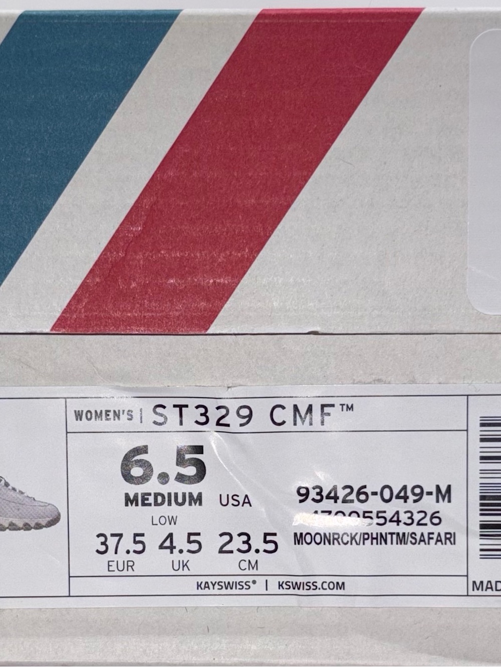K-Swiss Women's Light Gray and Pink Lace-Up Sneakers ST329 CMF 6.5M Box Included - Picture 14 of 16